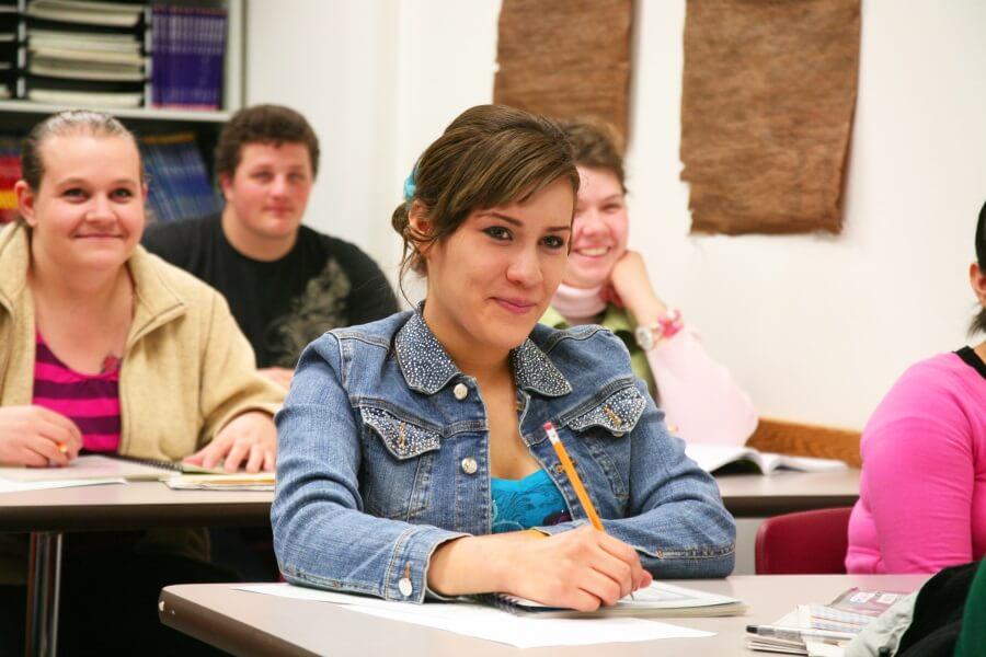 students in a classroom