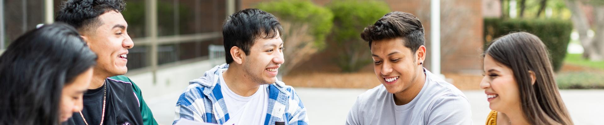 Student on campus