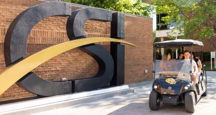 People Touring CSI Campus