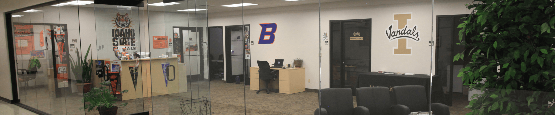 lobby and waiting area for BSU, ISU, and UI