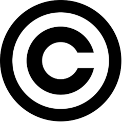 A copyright registration logo, symbolizing that all rights associated with copyright are held by the author or by another holder.