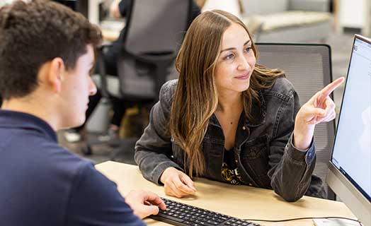 Student enrolling in Eagle Central