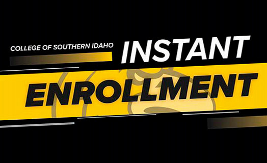 Black background with Instant-Enrollment across the graphic