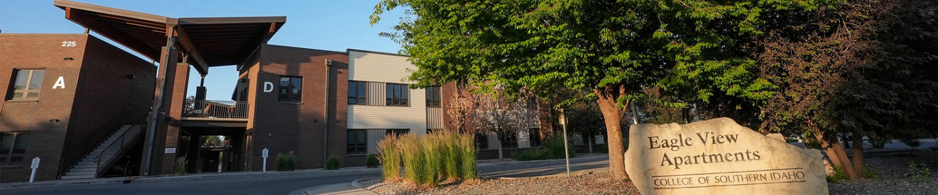 Eagle View Apartments front entrance 
