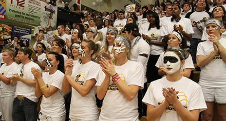 students at an athletic event