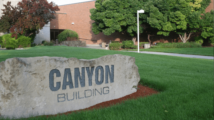 entrance to the canyon building