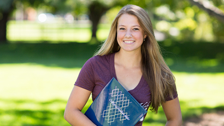 student smiling
