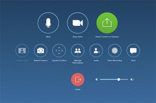 Image of a Zoom Room Controller screen.