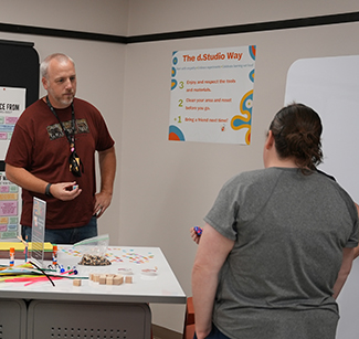 Faculty collaborate in the d.Studio!