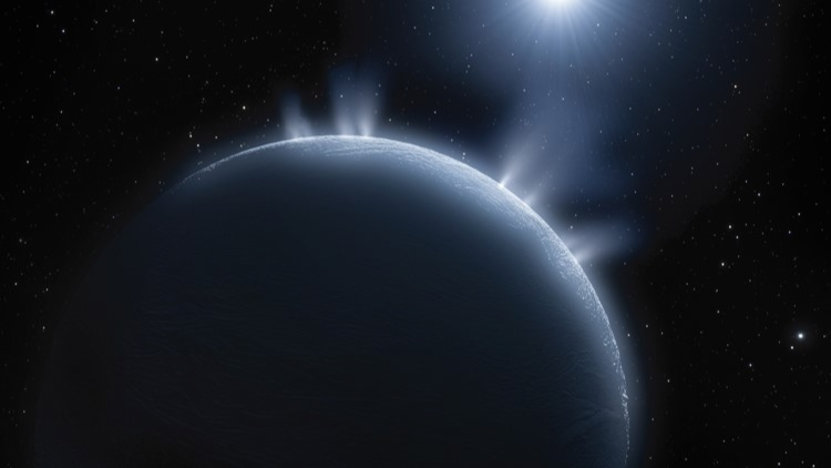Closeup of a water planet