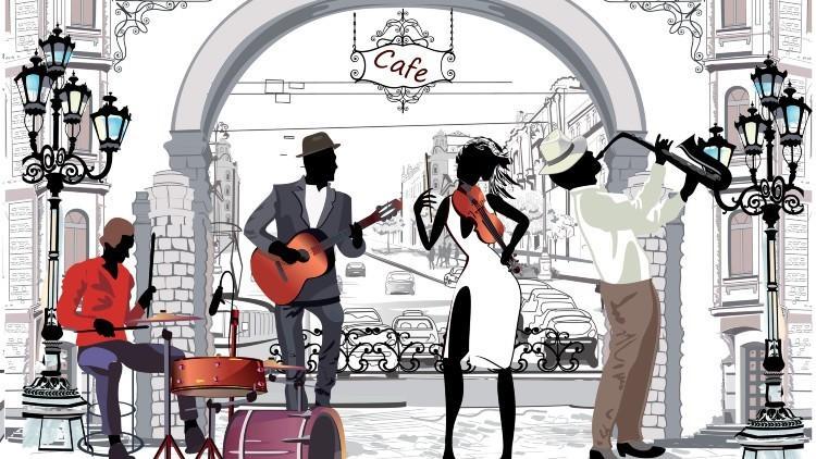 Drawing of Jazz Artists