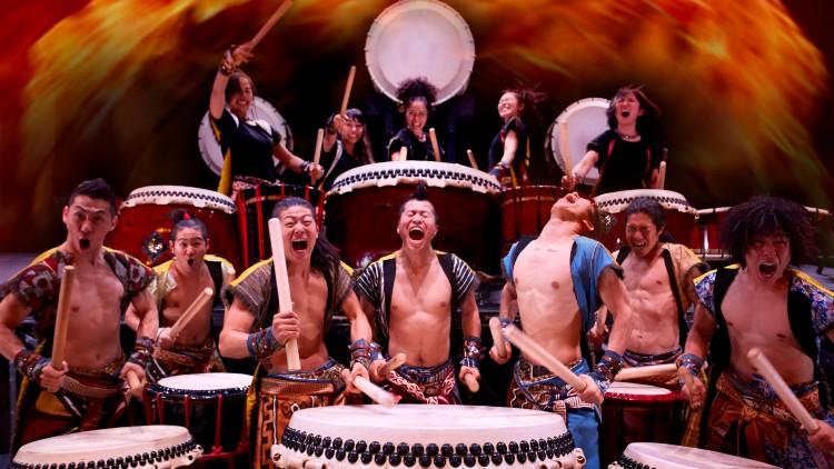 Drummers of Japan Playing